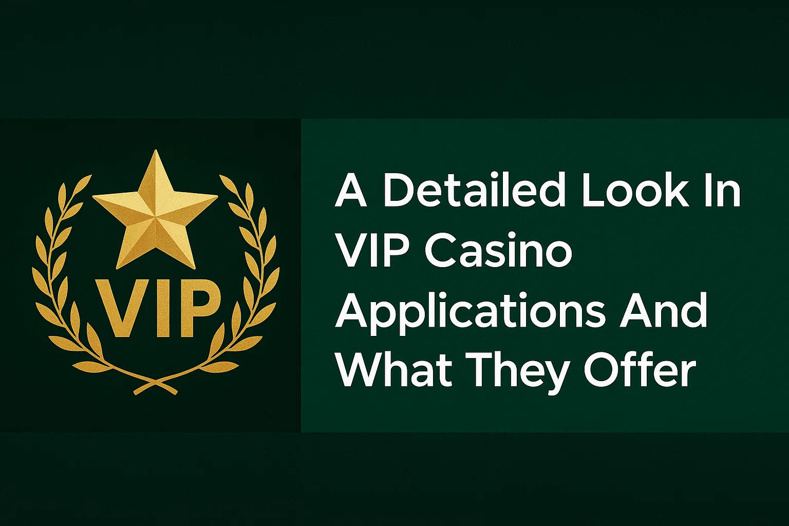 A Detailed Look In Vip Casino Applications And What They Offer